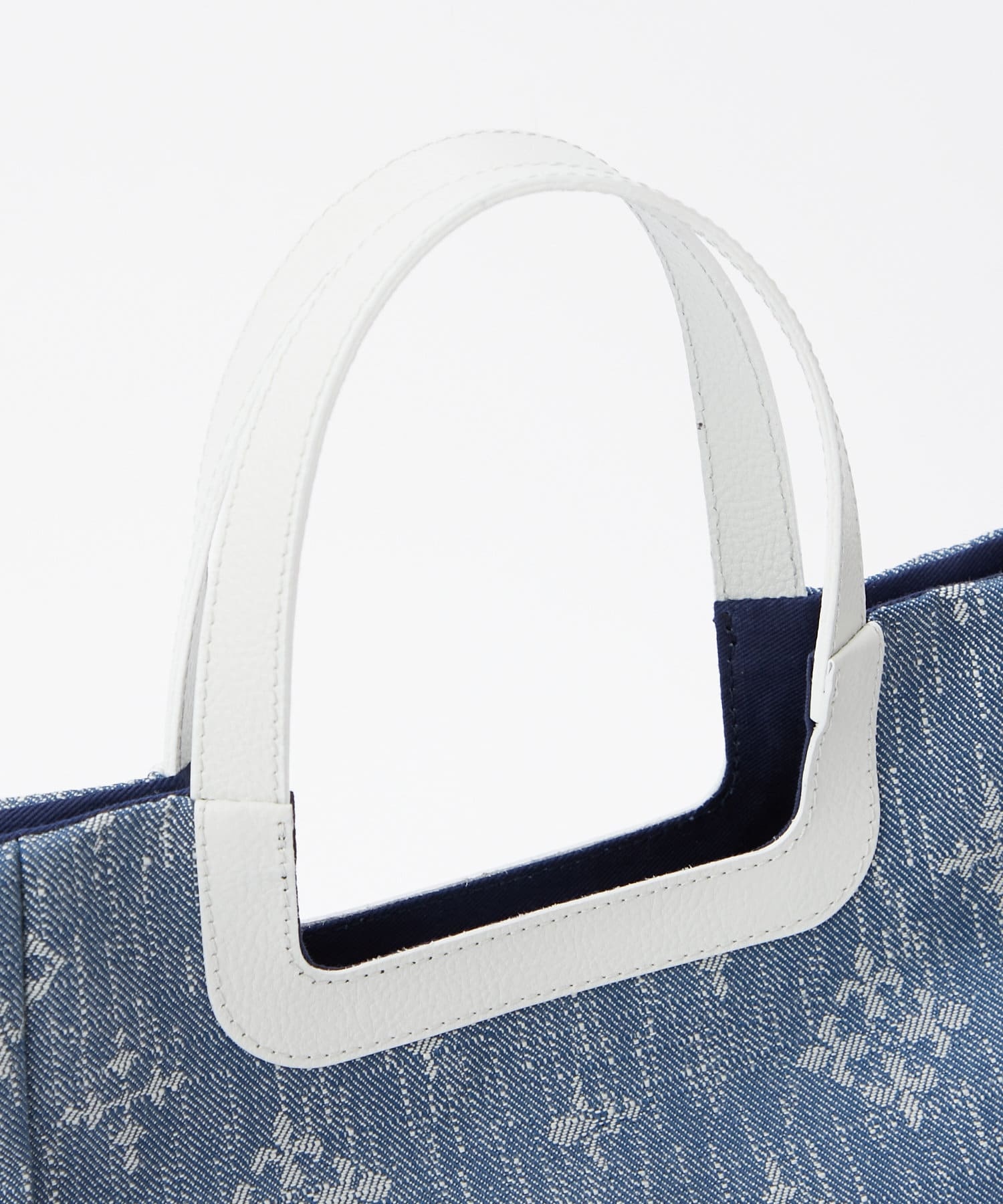 *4-6 WEEKS* (1219) LIMITED EDITION Russet [Denim jacquard] Tote bag Indigo